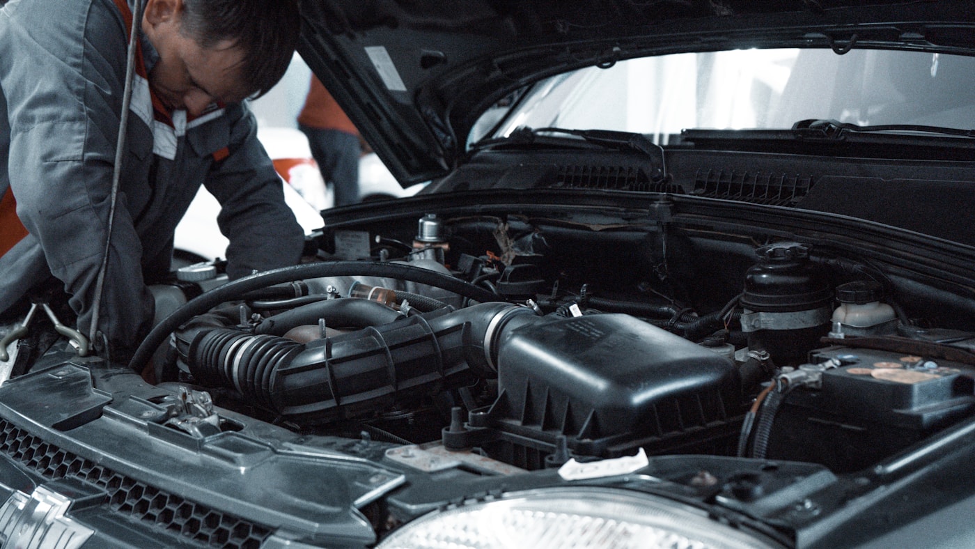 Engine bay service work